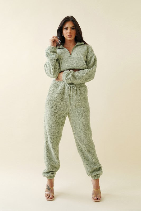 Comfy Teddy Jogger Set