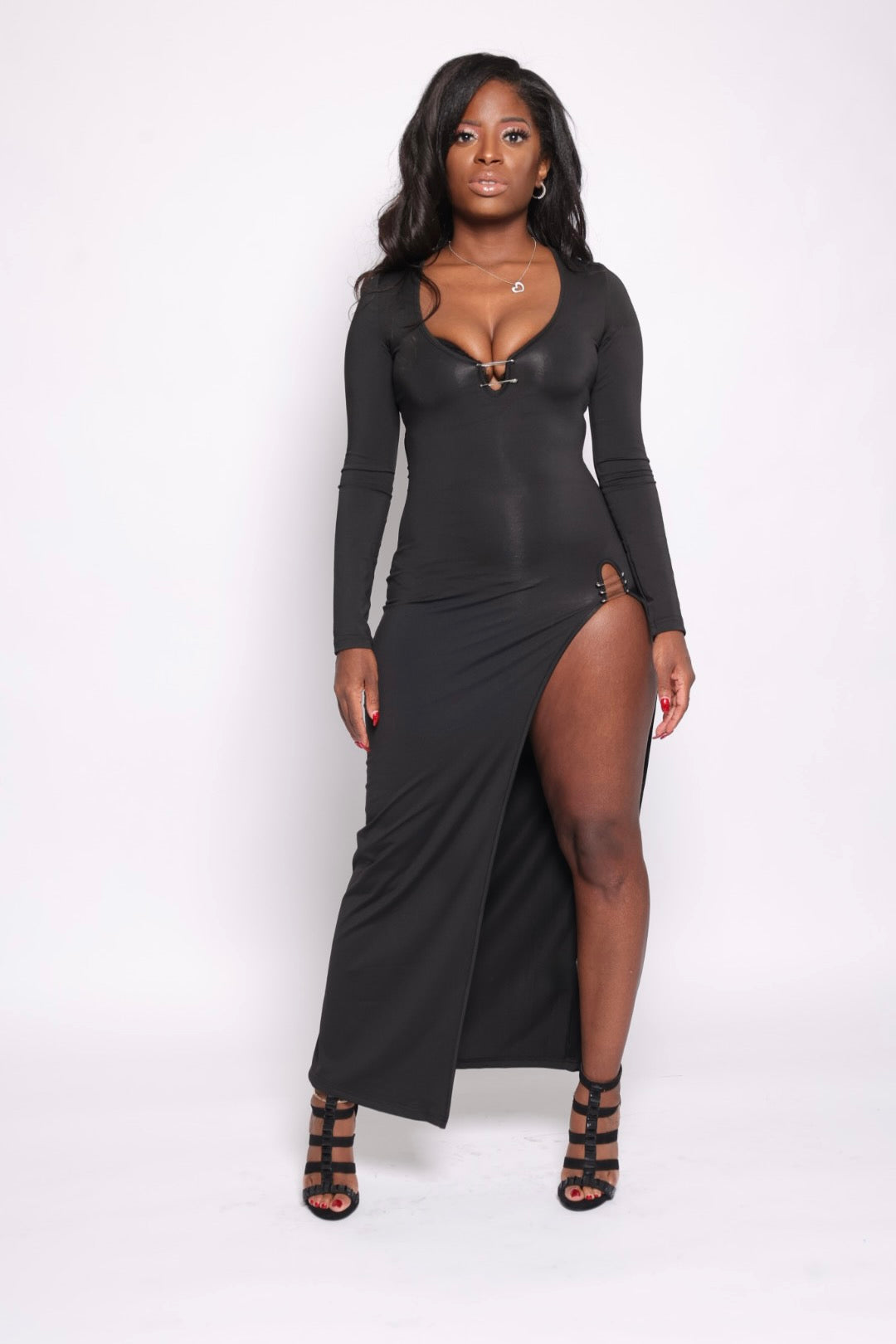 Leave'em In Stitches High Split Dress